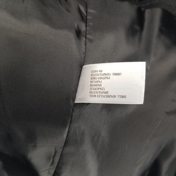 Black Wook Pea Coat - Picture 9 of 9